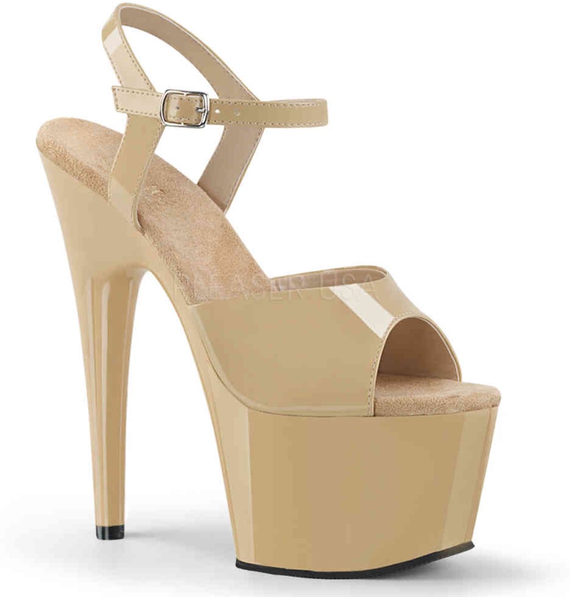 EU 35 = US 5 | ADORE-709 | 7 Heel, 2 3/4 PF Ankle Strap Sandal